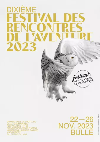 Affiche officielle du festival Rencontres de laventure 2023